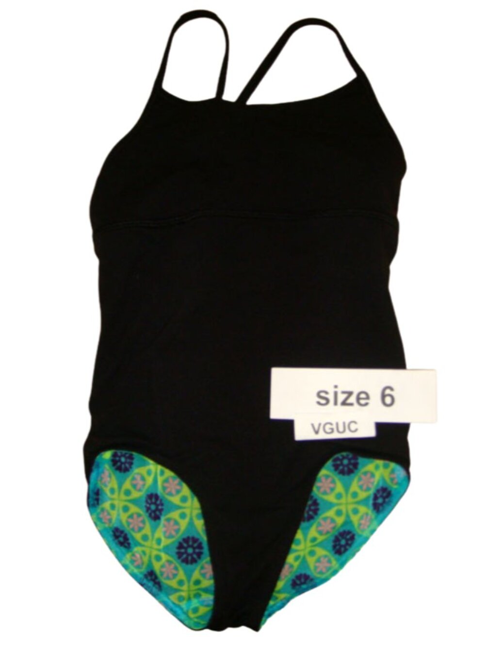 Ivivva Girl by Lululemon🍋 Leotard Bodysuit Gymnastic black reversible size 6